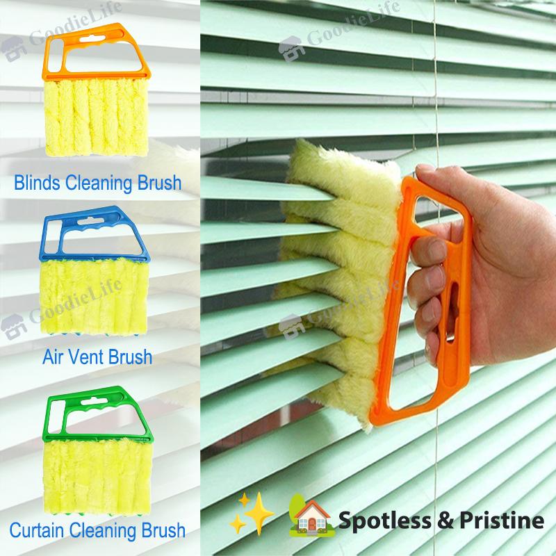 

Detachable AC Vent and Radiator Cleaning Brush for Dust Removal and Blinds Washing Handheld Tool Pack of 1 синій