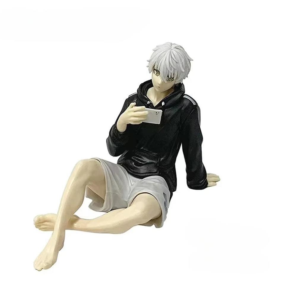 Nagi Seishiro Anime Figure - Sitting Pose Action Figurine Cute Collection Decoration Model Doll for Anime Gifts