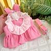 Pet Spring and Summer Princess Dress Dog Cat Denim Strap Skirt Small Medium Dog Pomeranian Teddy Dog Clothes Cat Supplies