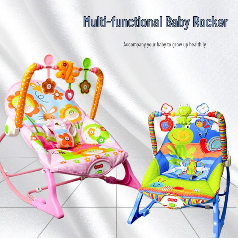 Baby Electric Rocking Chair with Music & Vibration Soothing Cradle Bed