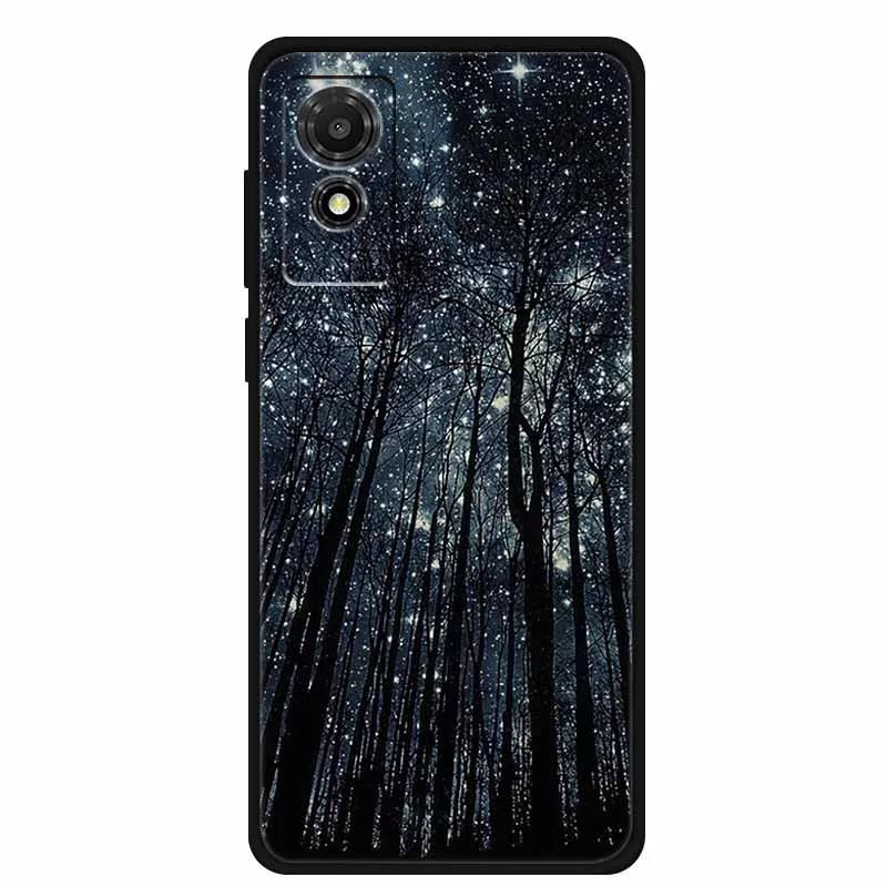 Etui na TCL 501 2024 Miękkie Etui Silikonowy Tylny Pokrowiec na TCL T433D Ochronna Obudowa Etui na TCL 501 Etui Kreskówkowe Zwierzątko TCL501