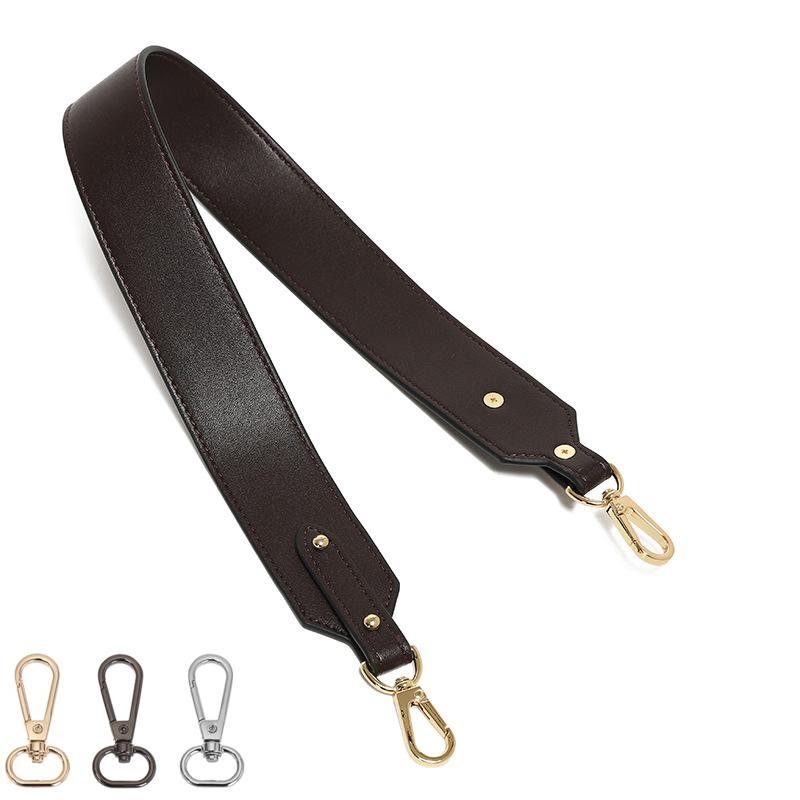 High Quality Leather Shoulder Bag Strap Gold/Black/Silver Buckle Replacement Bag Strap For Crossbody Handbags Handles Bag Belt