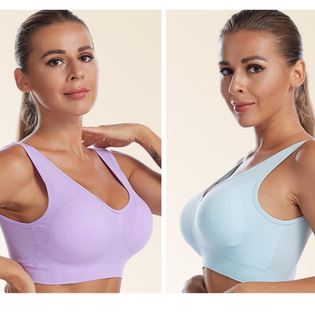 Women Bras Unwired Sports Bras Wireless Sexy Backless Push Up Seamless Mesh Top Bra Without Bones Frame Bras