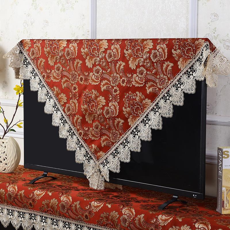 Chinesische rot bestickte Jacquard-Tischdecke, chinesische Hochzeits-Kaffeetischdecke, Hochzeitsdekorations-Geschenk-Tischdecke, festliche Esstischdecke