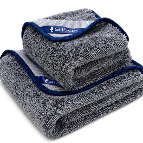 SHSCLY Sisclay Car Wash Towel 2nd Generation T20 Ultra Absorbent Thick Microfiber Suitable Dark Colored Cars Coated Vehicles