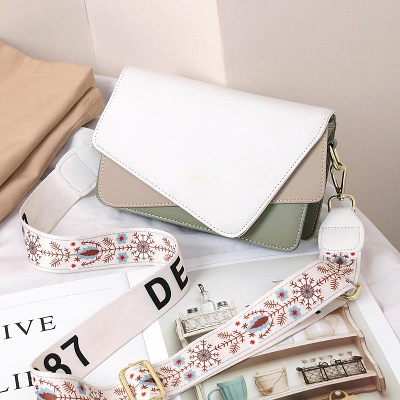 Valentine's Day women's bag sweet small square bag simple fashion color matching shoulder bag messenger bag wholesale versatile light luxury
