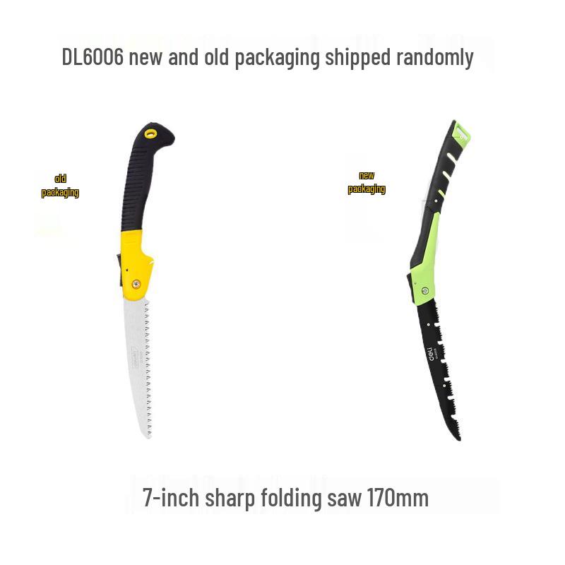 Deli Tools Folding Handheld Woodworking Saw for Fast Wood Cutting