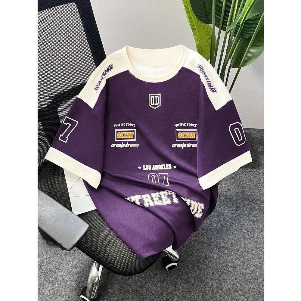 Das 2025 Sommer neue Herren-T-Shirt 3D digital bedrucktes Kurzarm-T-Shirt, Herren-Sportbekleidung, Brooklyn Racing Fußball-T-Shirt,