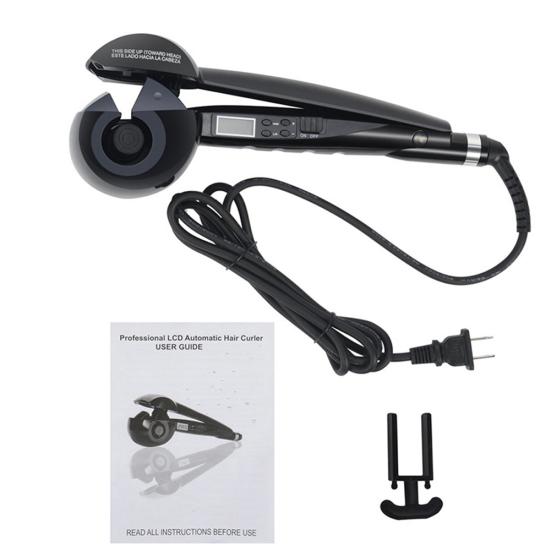 LCD Display Ceramic Heating Automatic Hair Curler Electric Hairstyling Tool