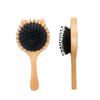 Natural Boar Bristle Hair Brush Bamboo Handle Hair Comb Anti-Static Scalp Massage Comb Detangling Hair Brush Styling Tool