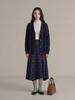 Ge Ming French Retro Plaid Irregular A-line Midi Skirt - Women's Winter High-Waist Skirt S3042F