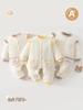 Baby Winter Jumpsuit: Soft Cotton Floral Long Sleeve for 100-Day Infants