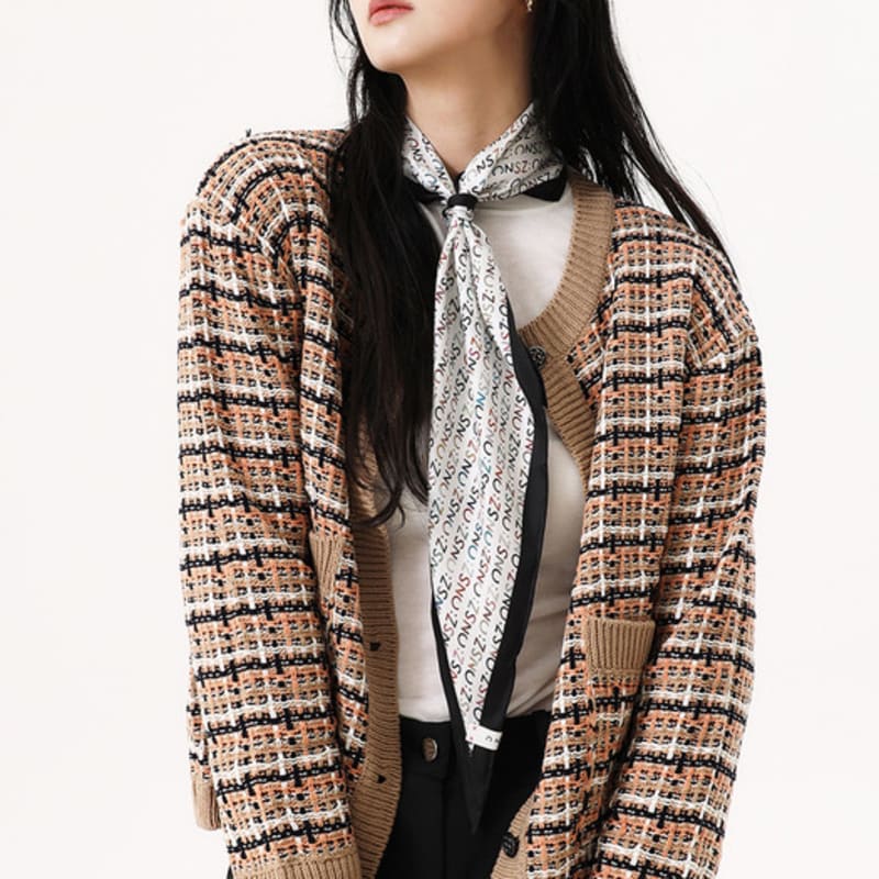 

ONSZ Logo Diamond silk scarf black