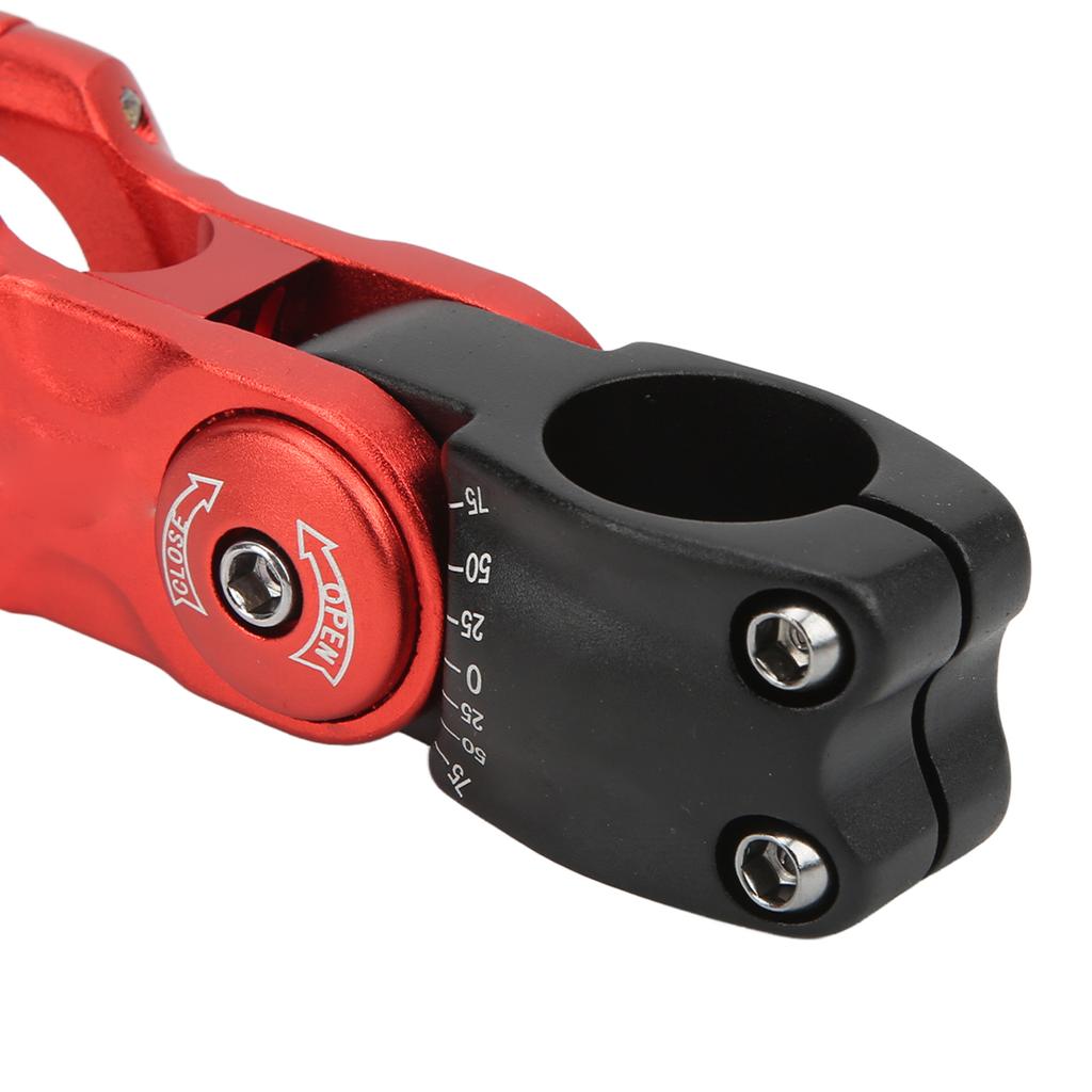 Bike Hollow Stem CNC Machining   Handlebar Extender for Mountain Road Bike Red and Black