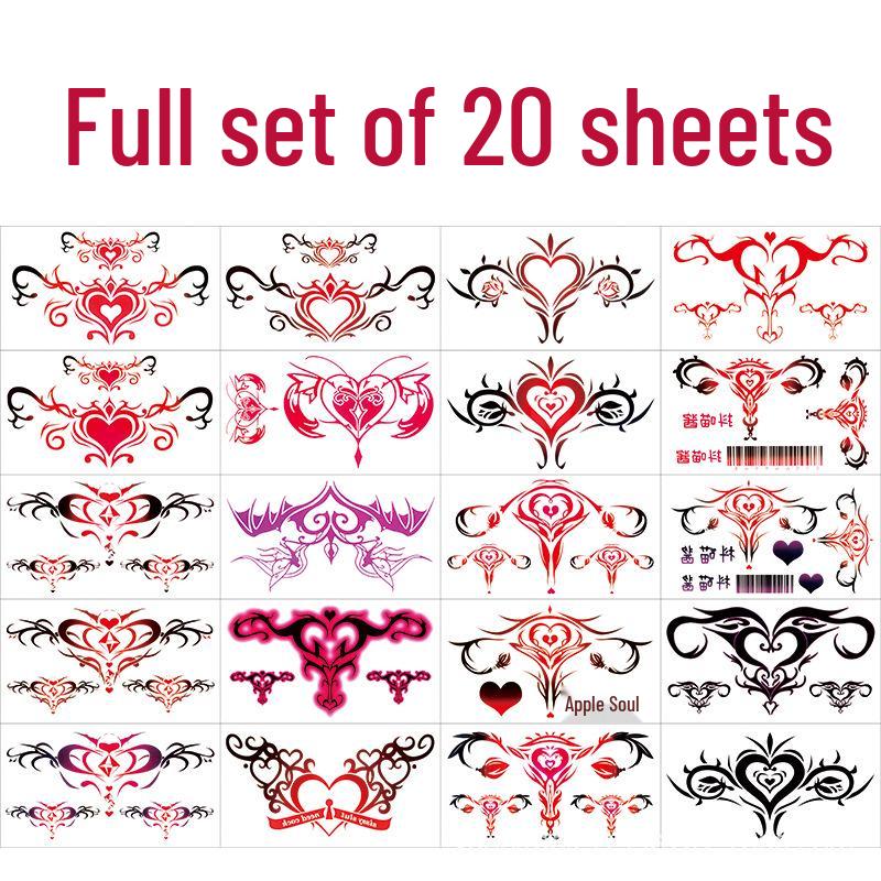 Colorful Small Fresh Personality Temporary Tattoo Cover Sticker