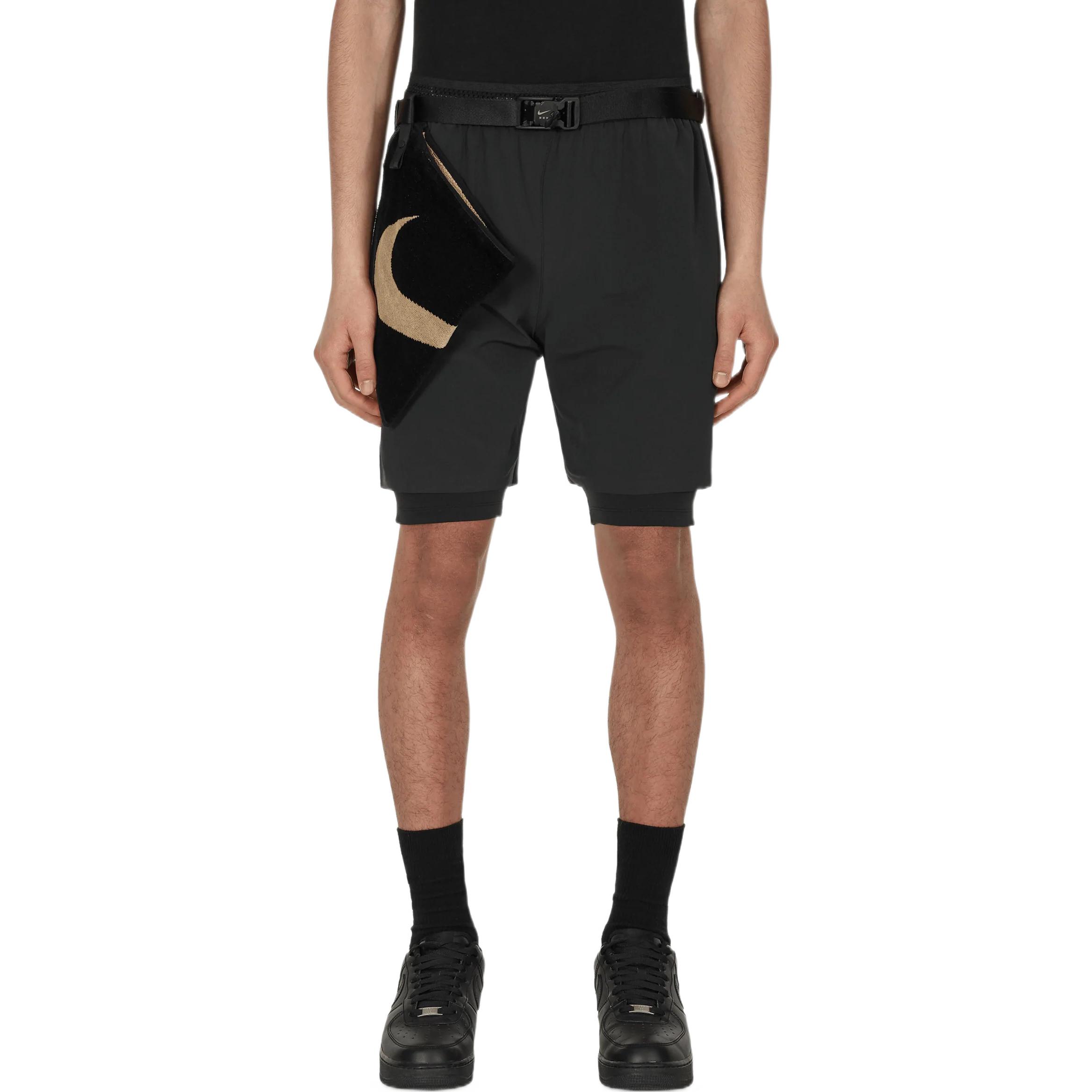 Мужские шорты прямого кроя Nike x MMW SS22 Collaboration Pure Color со встроенным ремнем — фото 3