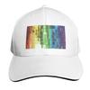 Rainbow Disco Ball Pattern Baseball Cap Visor Western Hat Fishing Hat Cute Unisex Hats Womens