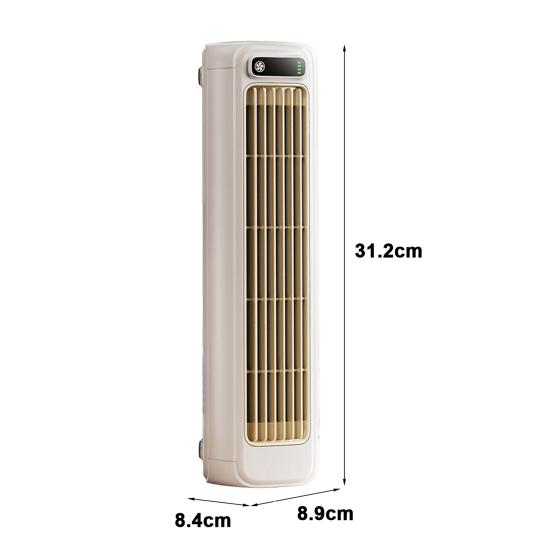 Ventilatore Condizionatore Portatile Ricaricabile a 3 Velocità Ventilatore Raffreddante da Parete & Schermo Touch LED Silenzioso