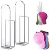Stackable Hat Organizer 2PCS Acrylic Design for Baseball No Drilling Needed Great for Organizing Headwear in Any Space