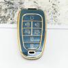 6 7 Buttons Tpu Car Key Cover Auto Shell Fob Case Keychain For Hyundai Santa Fe Tucson  Nexo Nx4 Atos Solaris Prime