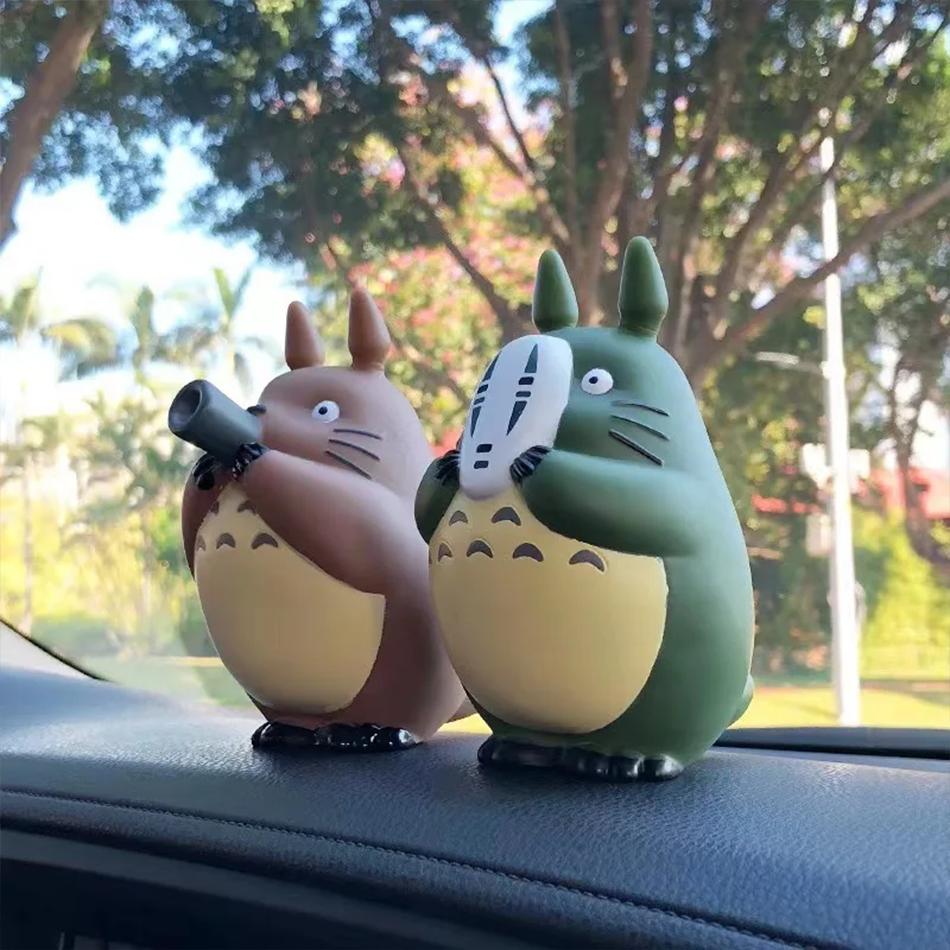 5 adet Çizgi Film Totoro Figür Mini Heykel Sevimli Oyuncaklar Oda Süsleri Kawaii Figürler Oyuncak Çocuk Hediyeleri Koleksiyonluklar