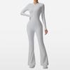 Yoga Jumpsuit With Moisturewicking Fabric Long Sleeve For Fitness And Workout