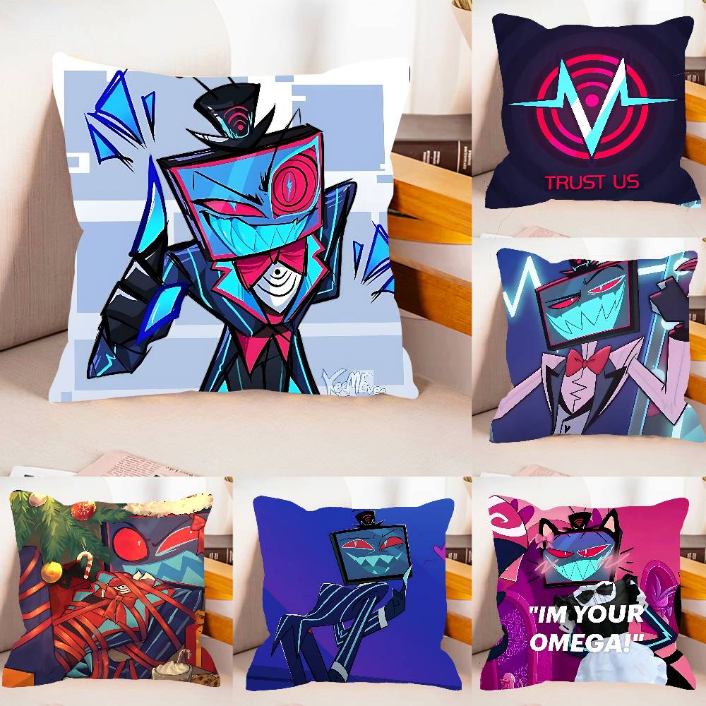 Hazbin Vox HHotelS Trust Us Case Plush Fabric Soft Pillowcase Double Sided Print Cushion Cover Household Gifts