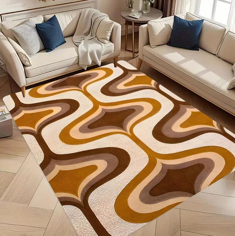 

Современный ковер-мат коврик домашний декор гостиная спальня декор пола абстрактный спиральный стиль нескользящие коврики декор спальни 30x50cm