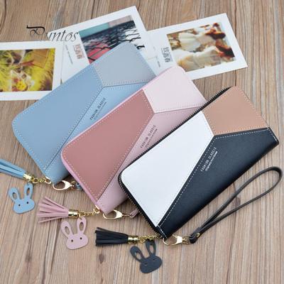 Women Coin Wallet Wristlet Purse Tassel Cluth Bag Card Cash Holder Faux Leather