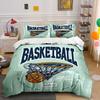 Basketball Hoop Graphic Print Bedding Duvet Cover Set Duvet Cover Pillowcases  (1*Duvet Cover 2*Pillowcases, Without Duvet Insert)