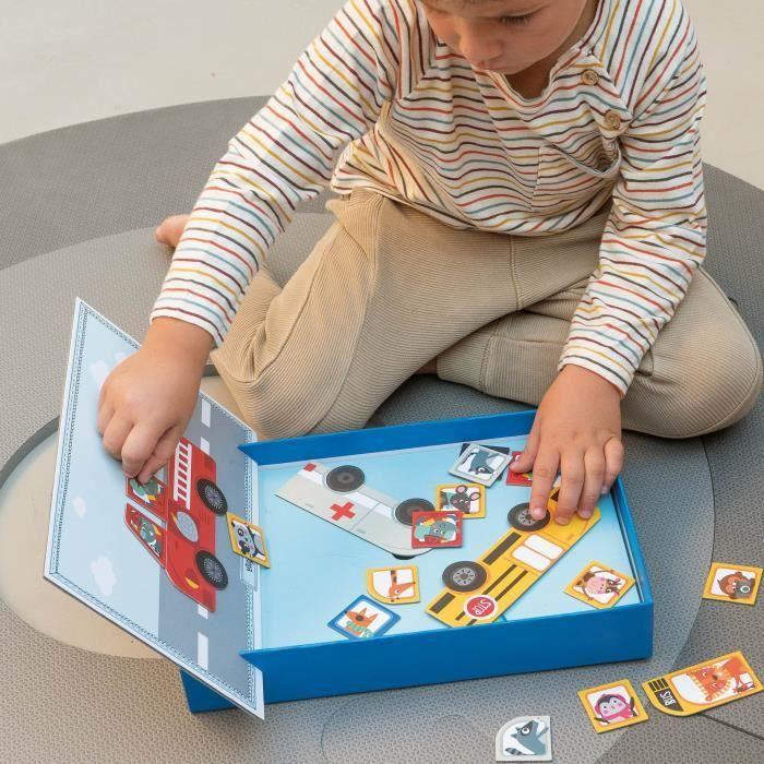 APLI Magnetic Cars Game - 25 Pieces - For Children from 3 Years Old