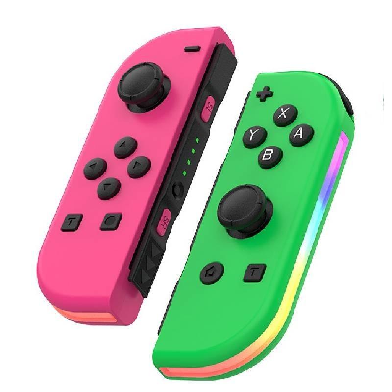 Colorful Rgb Light Switch Joycon Controller With Vibrant Vibration And Motion Sensitivity