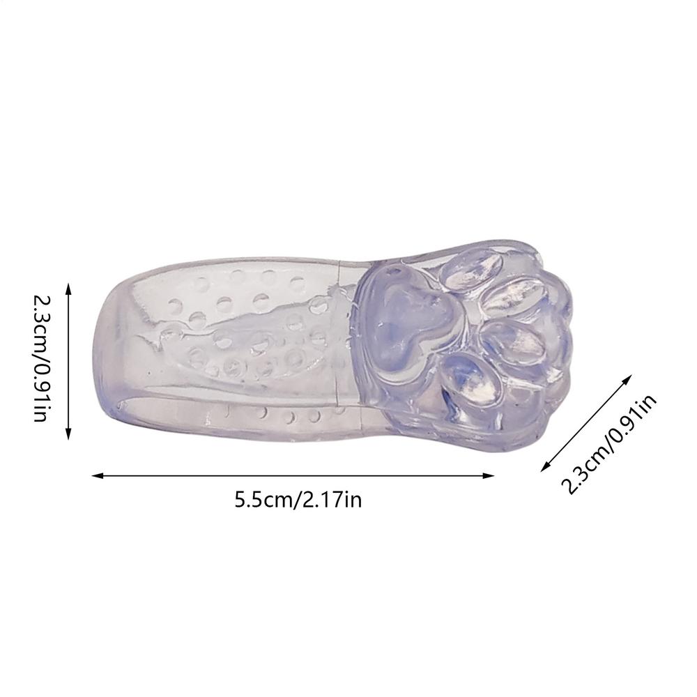 

Portable cat paw and tiger mouth massage clip Thumb Acupoint Press and unblock meridians Relief Tension Anxiety pain Tool прозорий