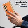 Samsung Z Fold7 Case: Foldable Electroplated Diamond Pattern, Plain Leather, Full Coverage for Fold6/5, Cross-border Compatibility.