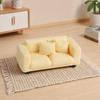 Miniature Couch Tiny Miniature Realistic Couch for 2-Seater Couch Furniture Mini Loveseat