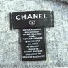 Great CHANEL Knit Cap COCO Mark Fringe Design Glitter Knit Beanie Cashmere 16B Used