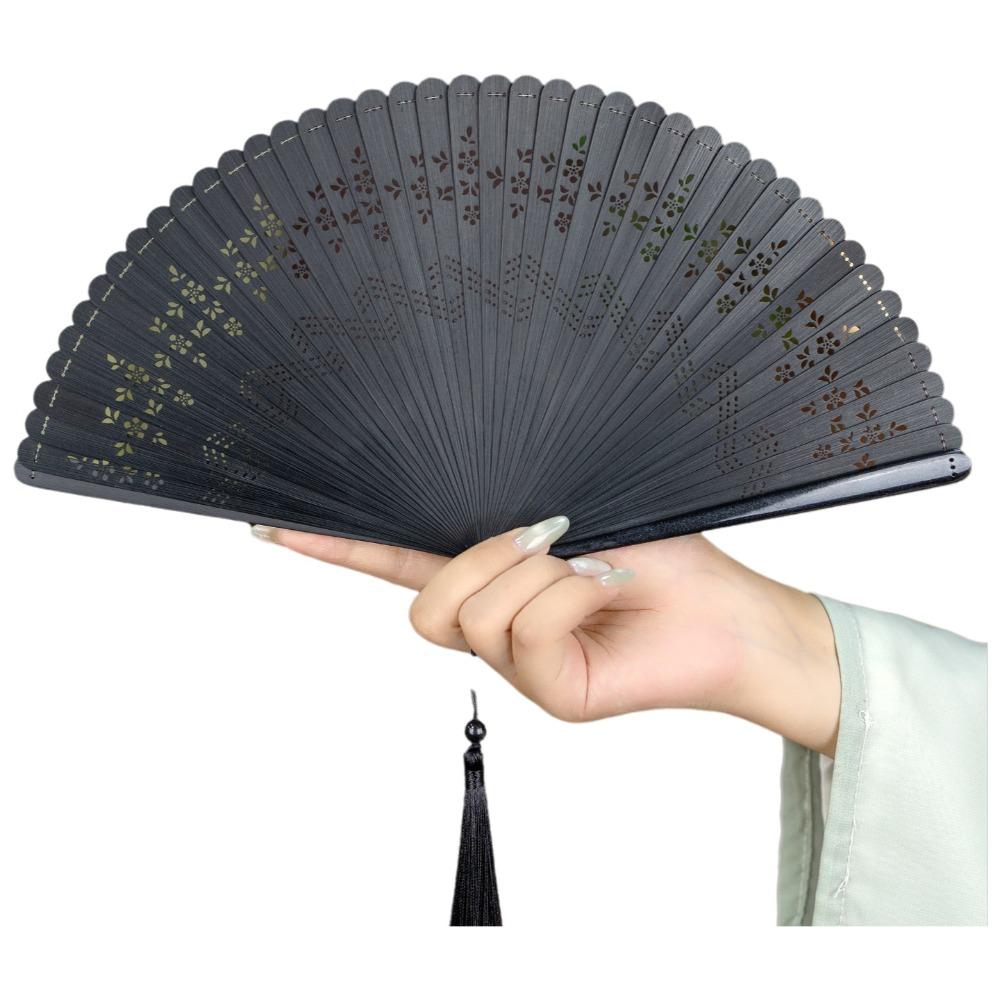 Classical Bamboo Folding Fan Exquisite Women s Folding Fan Chinese Style Fan  Wedding Decoration