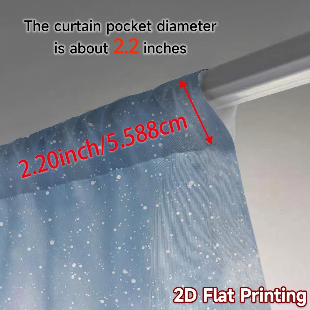 2D Flat Printing  JIT 2pcs   Curtains (Without Rod) Gnome Exchange Chic Contemporary Curtains Polyester Easy Install Curtains Room