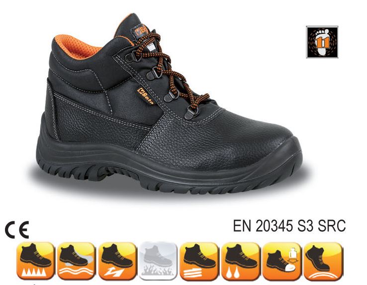 Insulated Leather Work Ankle Shoes S3 40 - Be 7243Pl/40
