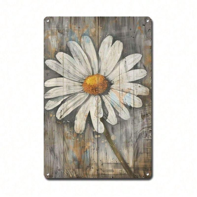 

Metal Wall Art Vintage Rustic Farmhouse Decor 8x12 Inch for Living Room