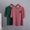 Hirsionsan Graffiti Grafik T-Shirt Damen Sommer Einfache Druck T-Shirts Baumwolle Elegant Damenkleidung Locker Lässige Pullover Tops