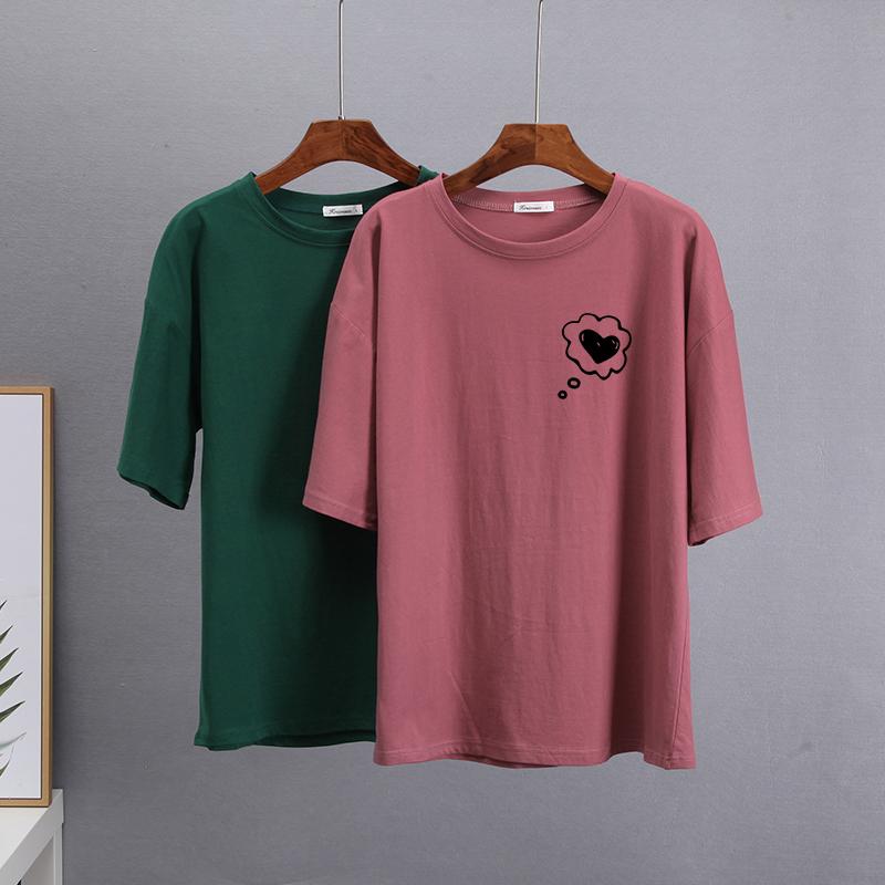 Hirsionsan Graffiti Grafik T-Shirt Damen Sommer Einfache Druck T-Shirts Baumwolle Elegant Damenkleidung Locker Lässige Pullover Tops