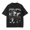 Anime Jojo's Bizarre Adventure Joseph Joestar Kira Killer T-shirt Manga Vintage Tshirts Harajuku Washed Cotton T Shirt Unisex