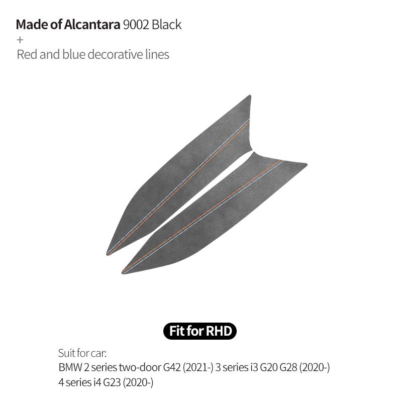 For BMW G20 G23 G28 G42 I3 I4 3 4 Series Made of Alcantara Center Console Gear Panel Side Trim Strips Car Interior Accessories