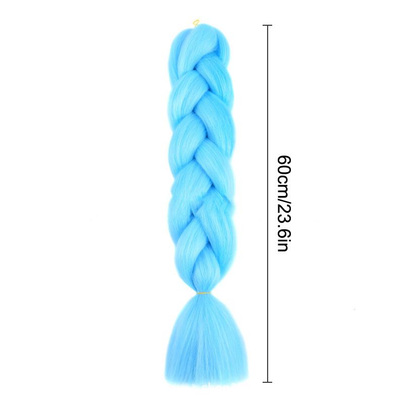 Jumbo Braiding Hair Long 24 Inch Hair Extensions Solid Color Synthetic Braids Hair Twist Braiding Hair For Women