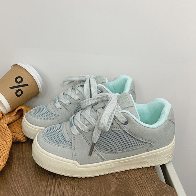 

Маленькие белые туфли Женские 2025 Новые Модные Универсальные Нишевые Весенние Универсальные Туфли на платформе, Туфли-хлебушки, Кеды Женские 40 синий