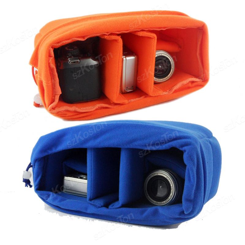Camera Insert Bag Waterproof Shockproof DSLR Camera Lens Insert Bag Padded Case With Drawstring