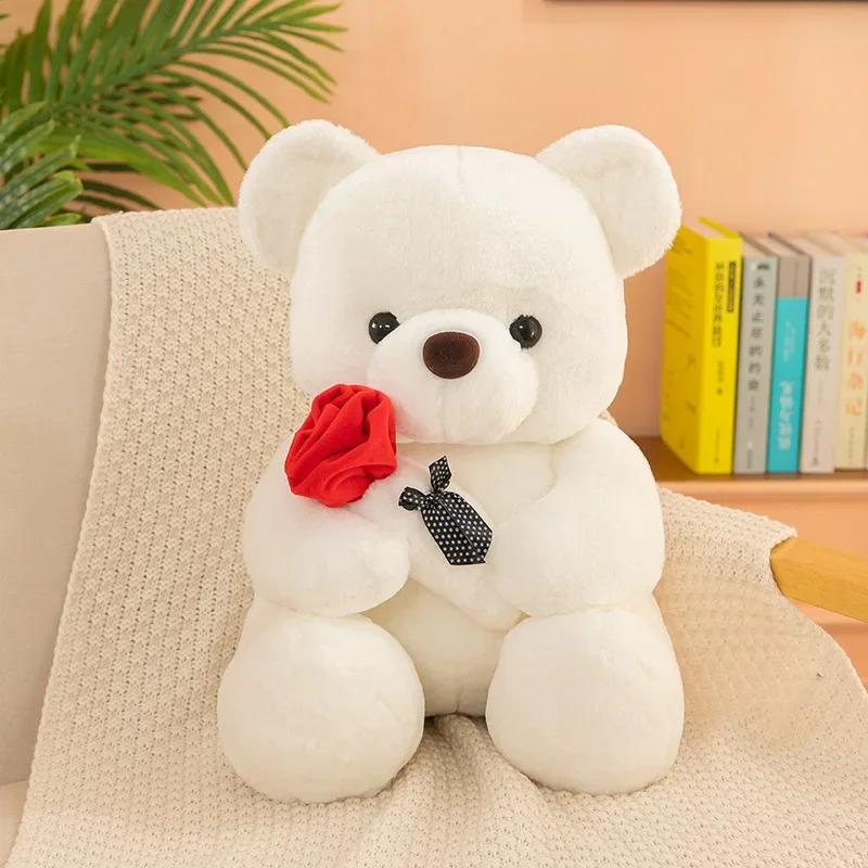 25cm Kawaii Teddy Bear Plush Toy Soft Stuffed Doll Cute Gift for Girls Romantic Home Decor Valentine's Day Special Plush Toy