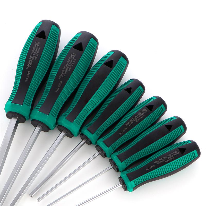 Magnetic Hex Key Screwdriver Set: Sizes H2-H8, Straight Shank
