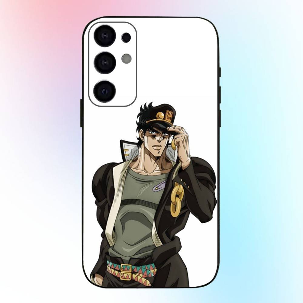 JOJO Thus Spoke Kishibe Rohan Phone Case For Samsung S25,S24,S21,S22,S23,S30,Ultra,S20,Plus,Fe,Lite,Note,10,9,5G Black Cover